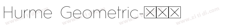 Hurme Geometric字体转换
